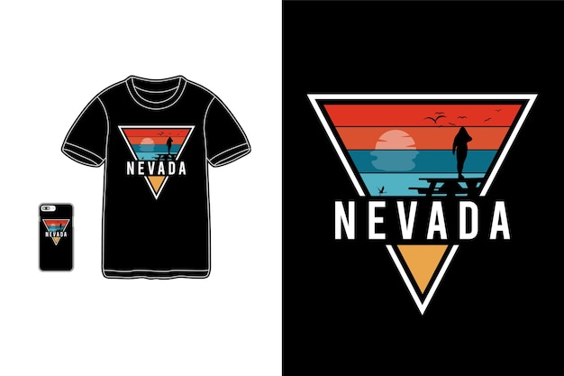 Nevada t-shirt merchandise silhouette