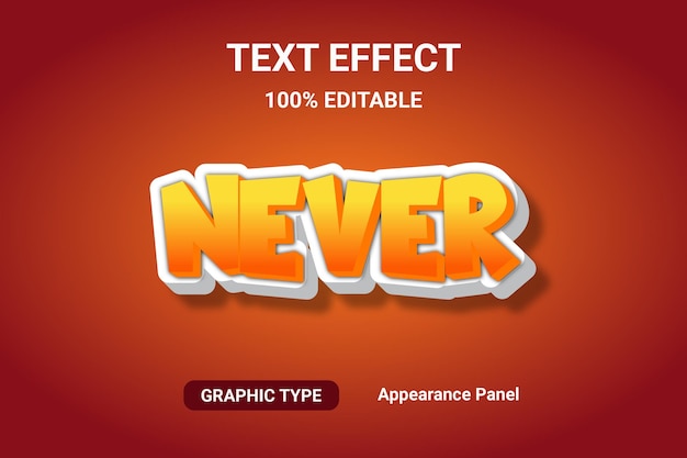 never text effect