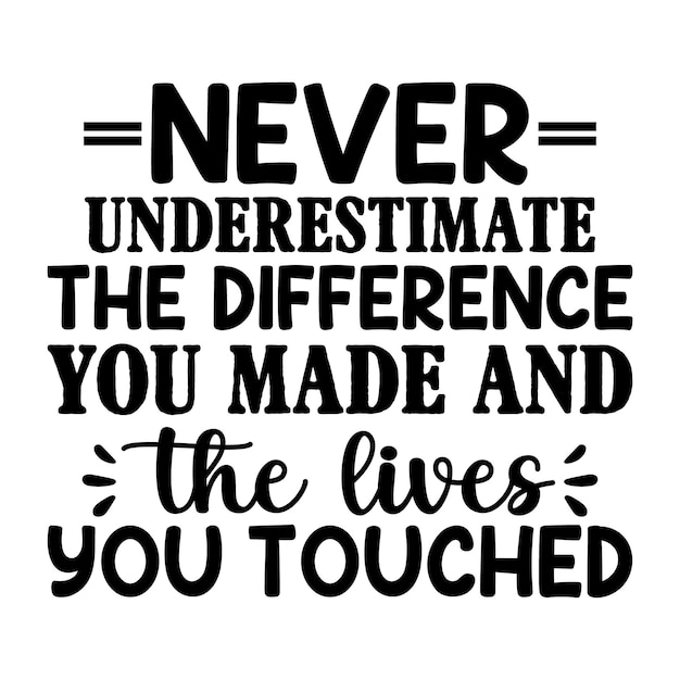 Never Underestimate The Difference