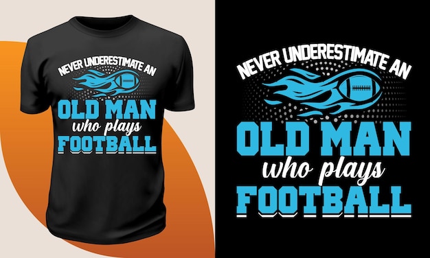 Never Underestimate An Old Man Who Plays Tennis Shirt Game Day Shirt design Premium Vector