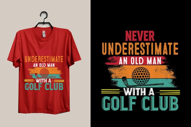 never underestimate an old man with a golf club