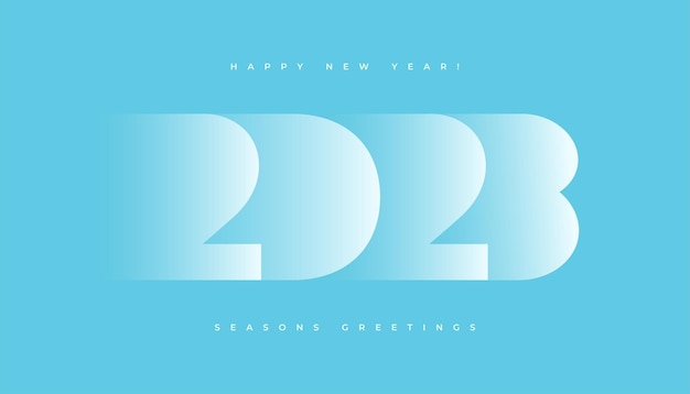 New 2023 Year typography design. 2023 numbers logotype illustration.