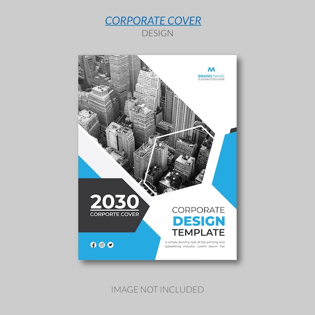 Vector new 2030 unique corporate business flyer book cover design template