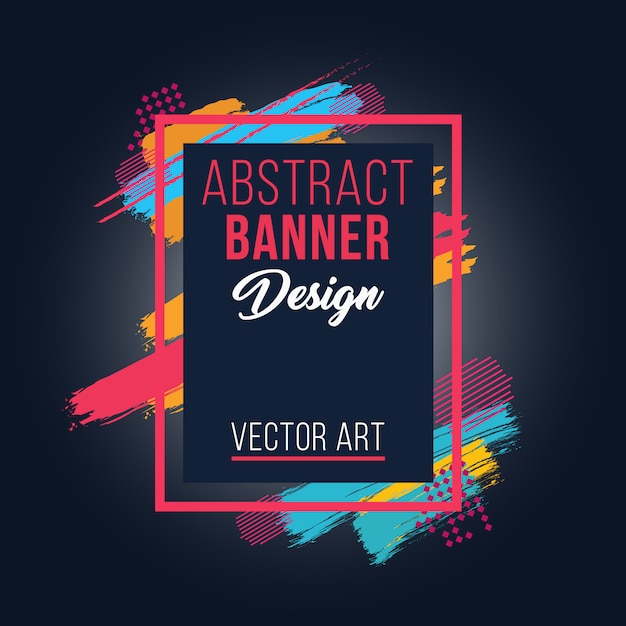 New abstract modern banner design