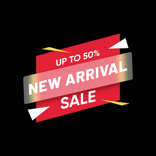 New Arrival 50 off sales tag new arrival design full vector HD