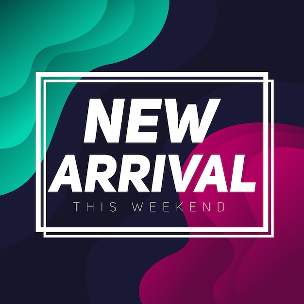 New Arrival Banner Sale Abstract Background