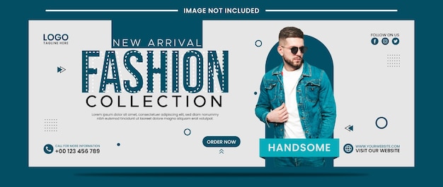 New Arrival Fashion Collection social media banner template design