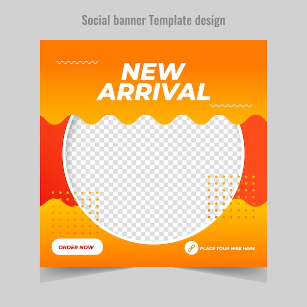 New arrival social media post template