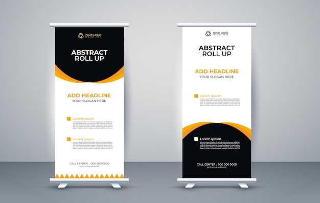 Vector new business roll up banner design