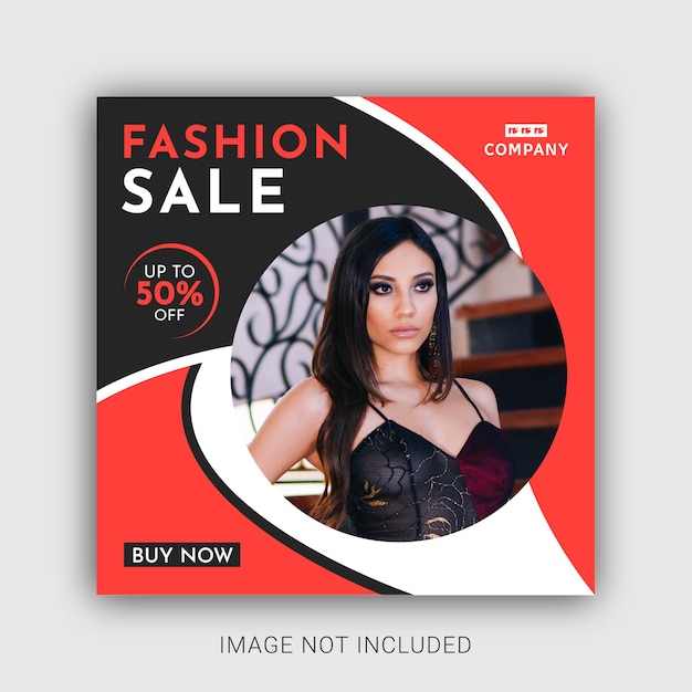 New collection fashion sale social media or instagram post template