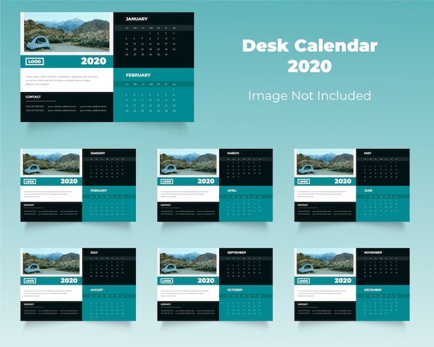 new corporate 2020 desk calendar