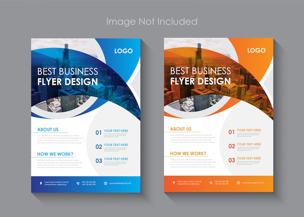 New corporate flyer design template