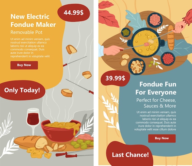 New electric fondue maker cheese sauces and more