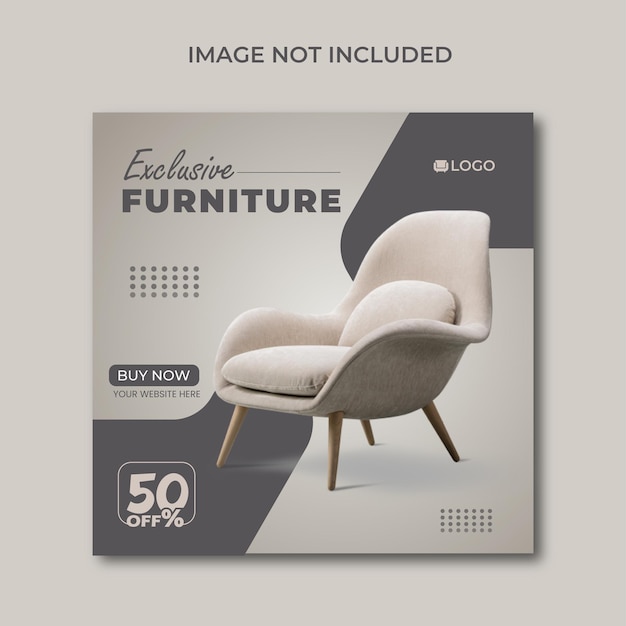 Vector new exclusive and modern furniture sale promotional bundle set for social media post and story