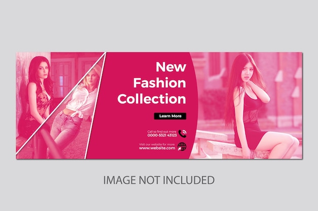 New fashion collection social media web banner template