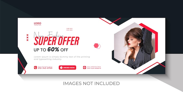 new fashion sale banner shopping banner design shopping facebook cover, promotion facebook cover