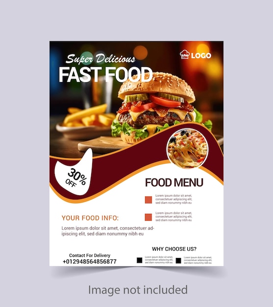 new food flyer design