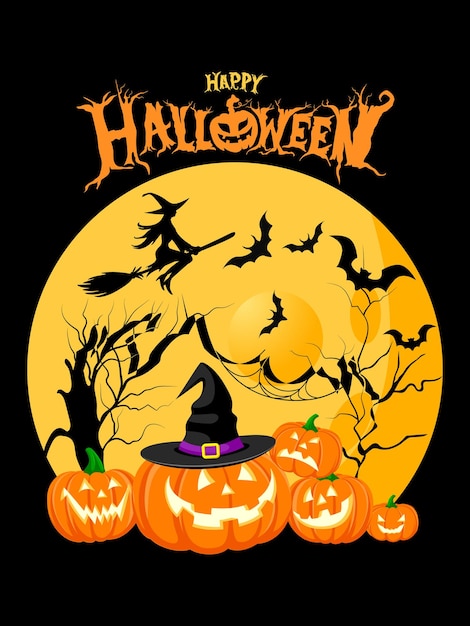 New Halloween t shirt design vector graphic for black tshirt