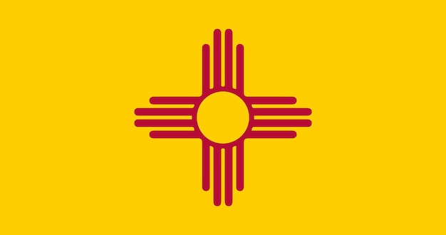 New Mexico state flag vector illustration