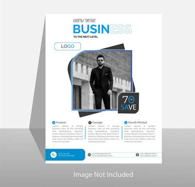 Vector new modern digital flyer template design for digital marketing agency corporate business