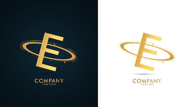 New modern luxury logo design with golden color