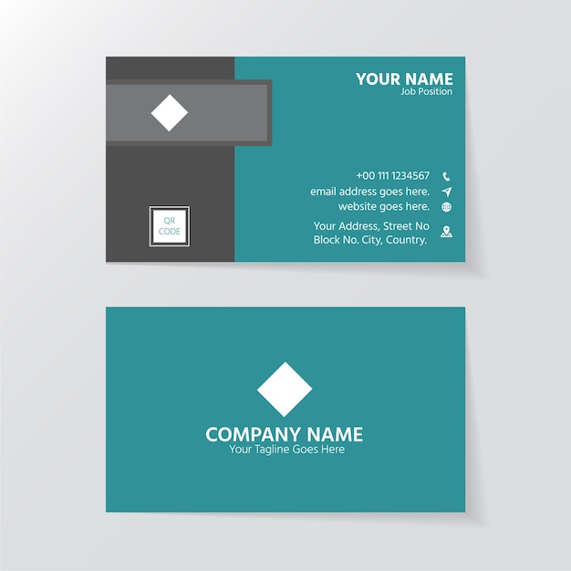 Vector new modern simple business card template