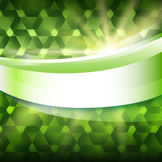 New product label green glowing background sunbeams