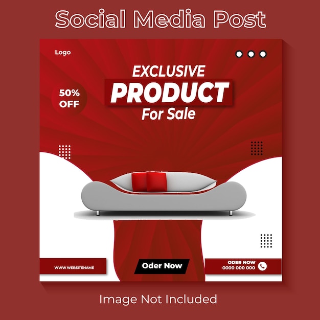 Vector new product social media post design template