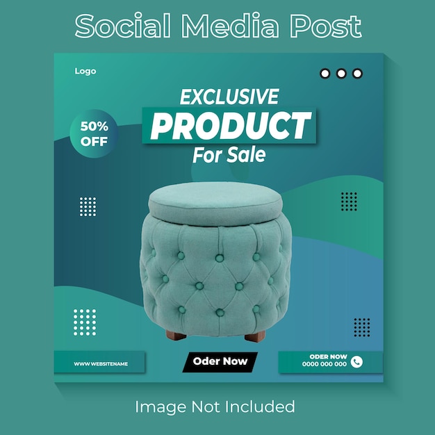 Vector new product social media post design template