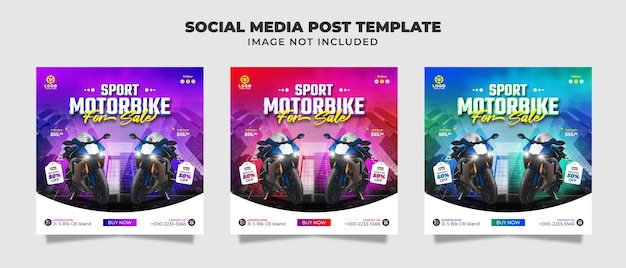 New Product Sport Motorbike For Sale social media post templates