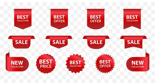 Vector new ribbon sale. promotion sale, special offer