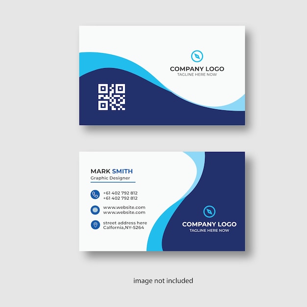 new style abstract business card