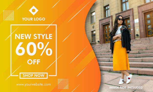 Vector new style fashion sale promotion banner template