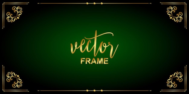 New Vintage Floral Vector Frame