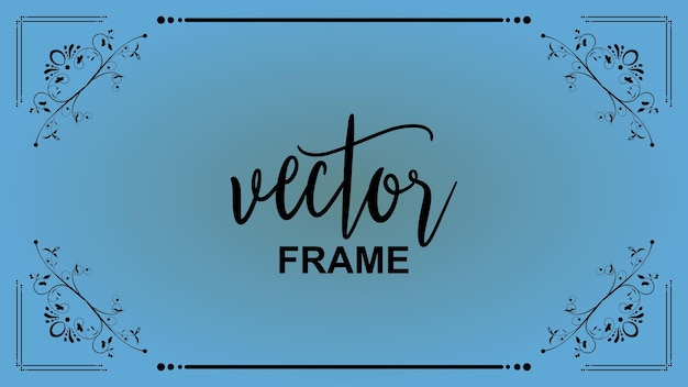 New  vintage flourish ornament vector frame