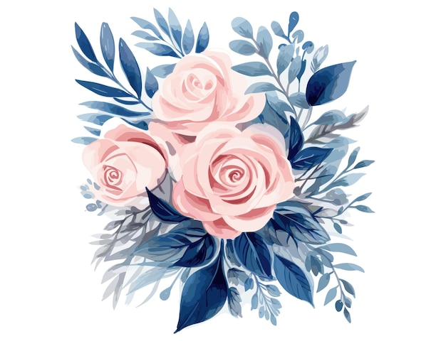 New Watercolor creative floral vector design