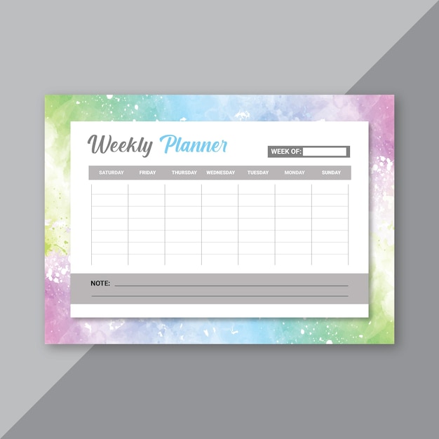 New Weekly Planner Design Layout 2022