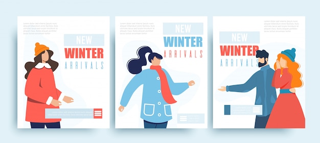 New Winter Arrival Shop Sale Social Media templates