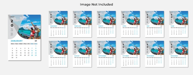 New Year 2023 Calendar Design Template