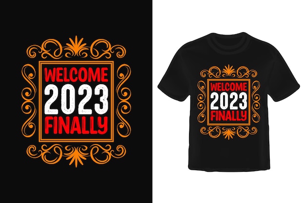 New year 2023 T-shirt design.