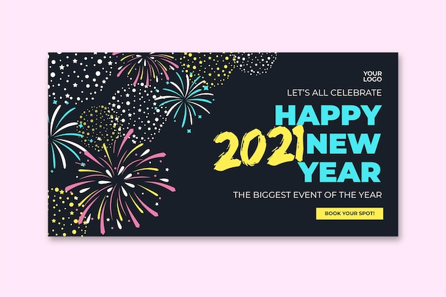 New year banner template