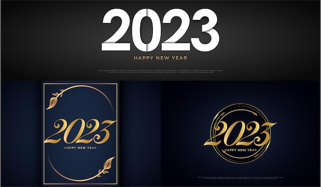 new year celebration 2023 with beautiful concept.