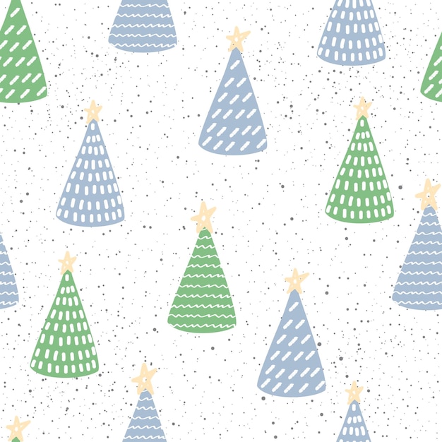 New Year or Christmas Wrapping Paper or Fabric Textile SwatchSeamless Pattern Background