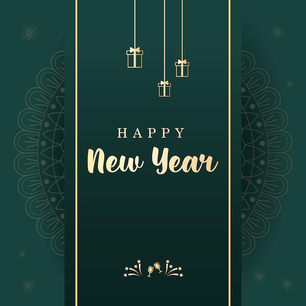 New Year Luxury Poster