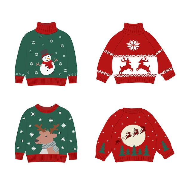 New Year's sweaters set