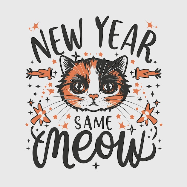 new year typography 2024