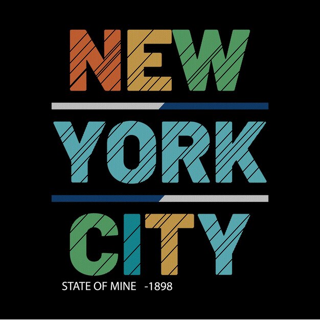 New york city graphic T-shirt design vector