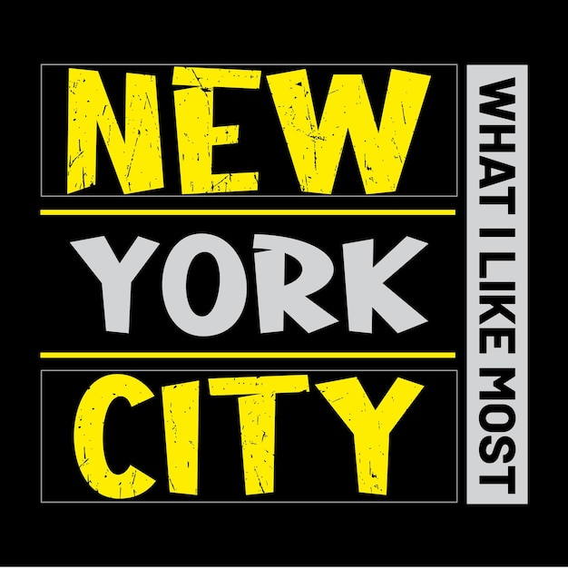 New york city graphic T-shirt design vector