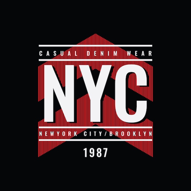 New york city illustration typography t shirt design