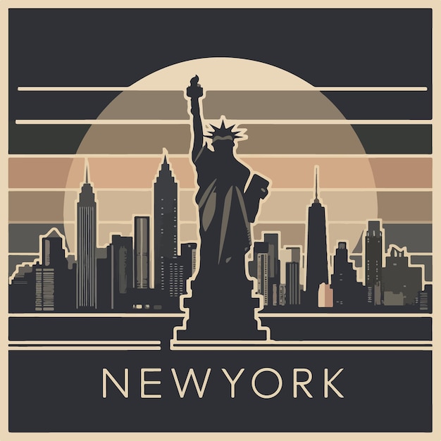 New York City Skyline Vector